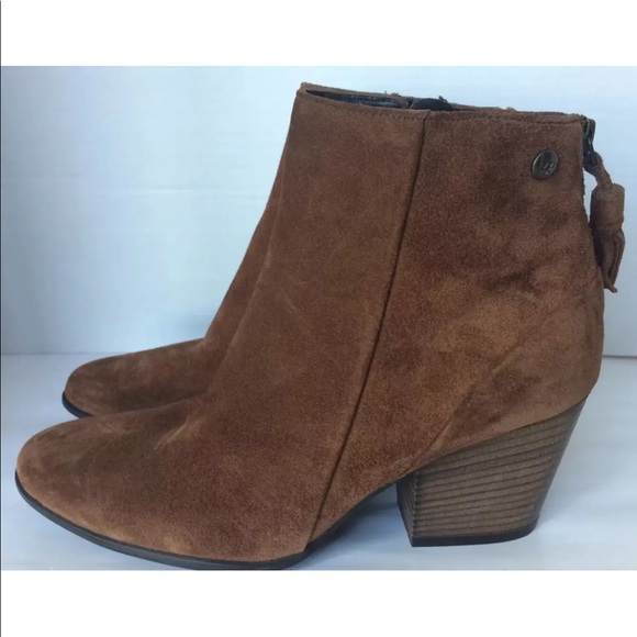 COPY - Paul Green women Brown Suede Ankle Boot Block heel 10 - Picture 3 of 12